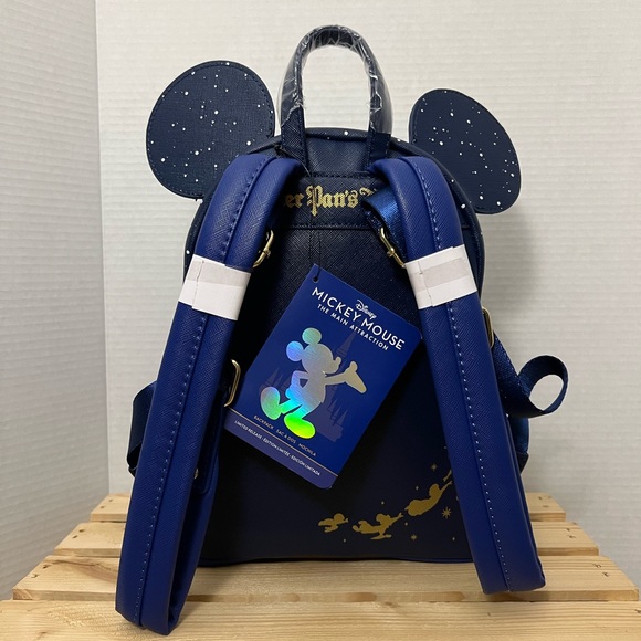 Disney Parks Loungefly Peter Pan Night Sky Mini Backpack - Navy main image 9